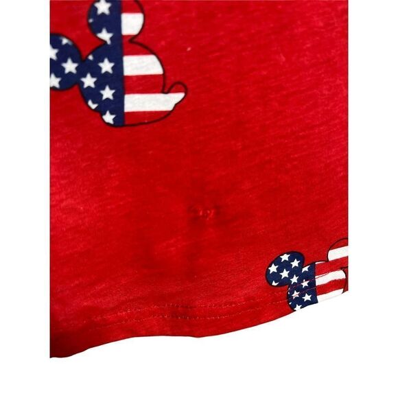 Disney Red Mickey Mouse American Flag Romper Women’s Size Small NWT - Picture 5 of 9